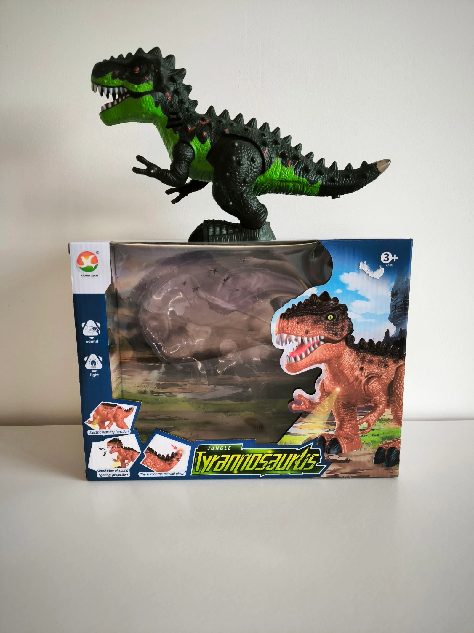 Dinossauro Interativo com Luz, Som e Movimento